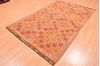 Kilim Orange Hand Knotted 51 X 83  Area Rug 100-76545 Thumb 2