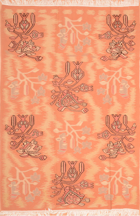 Kilim Beige Hand Knotted 60 X 98 Area Rug 100-76548 Image 0