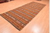 Kilim Brown Runner Flat Woven 410 X 120 Area Rug 100-76549 Thumb 2
