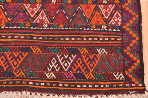 Kilim Red Runner Hand Knotted 50 X 100 Area Rug 100-76551 Image 8