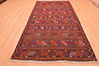 Kilim Red Runner Hand Knotted 50 X 100 Area Rug 100-76551 Thumb 6