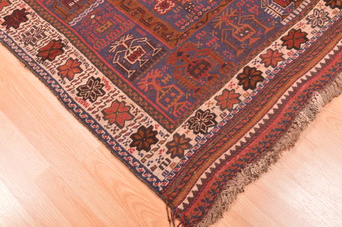 Kilim Brown Hand Knotted 46 X 86 Area Rug 100-76552 Image 1