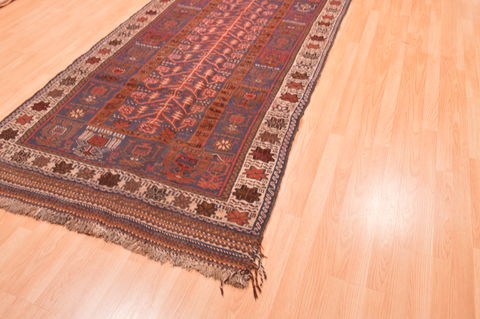 Kilim Brown Hand Knotted 46 X 86 Area Rug 100-76552 Image 5