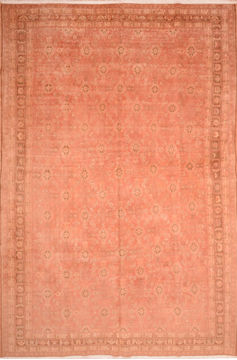 Persian Qashqai Orange Rectangle 10x14 ft Wool Carpet 76554