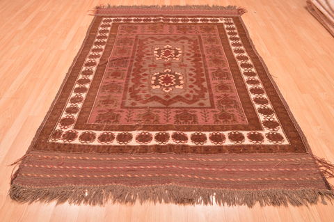 Kilim Brown Hand Knotted 54 X 710 Area Rug 100-76555 Image 9