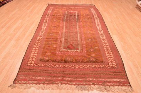 Kilim Beige Runner Hand Knotted 51 X 97 Area Rug 100-76556 Image 1