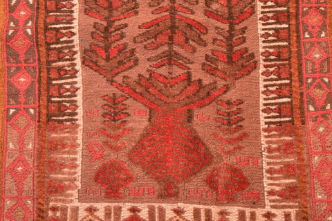 Kilim Beige Runner Hand Knotted 51 X 97 Area Rug 100-76556 Image 5