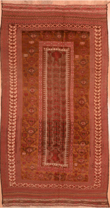 Kilim Beige Runner Hand Knotted 51 X 97 Area Rug 100-76556 Image 0