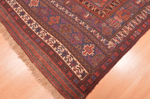 Kilim Red Hand Knotted 510 X 86 Area Rug 100-76557 Image 5