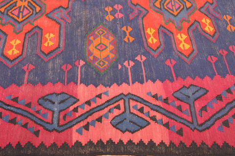 Kilim Red Hand Knotted 63 X 98 Area Rug 100-76558 Image 8