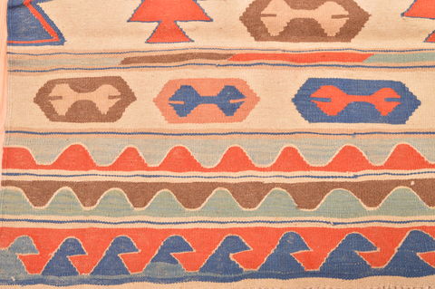 Kilim Beige Hand Knotted 37 X 56 Area Rug 100-76559 Image 6