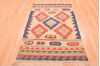 Kilim Beige Hand Knotted 37 X 56 Area Rug 100-76559 Thumb 4