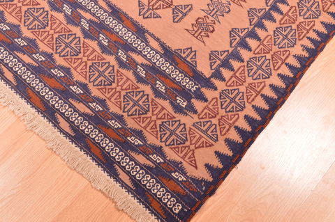 Kilim Brown Hand Knotted 31 X 57 Area Rug 100-76561 Image 5