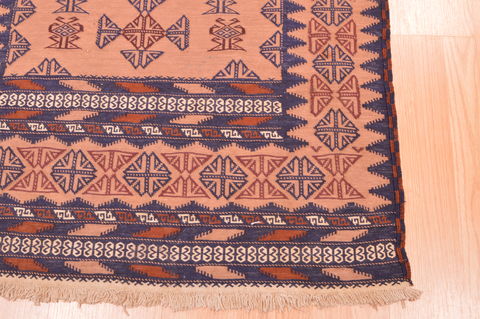 Kilim Brown Hand Knotted 31 X 57 Area Rug 100-76561 Image 7
