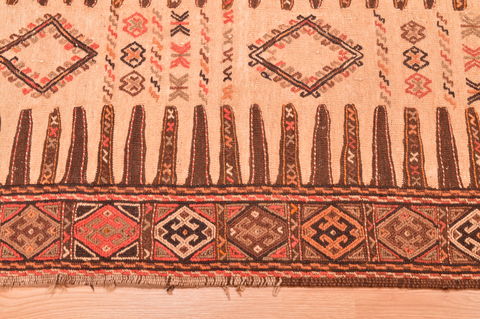 Kilim Beige Hand Knotted 28 X 58 Area Rug 100-76563 Image 1