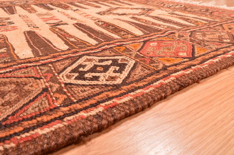 Kilim Beige Hand Knotted 28 X 58 Area Rug 100-76563 Image 5