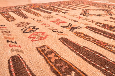 Kilim Beige Hand Knotted 28 X 58 Area Rug 100-76563 Image 6