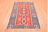 Kilim Blue Hand Knotted 37 X 53  Area Rug 100-76566 Thumb 4