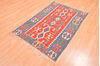 Kilim Blue Hand Knotted 37 X 53 Area Rug 100-76566 Thumb 5