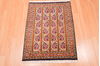 Qum Red Hand Knotted 25 X 31 Area Rug 100-76570 Thumb 2