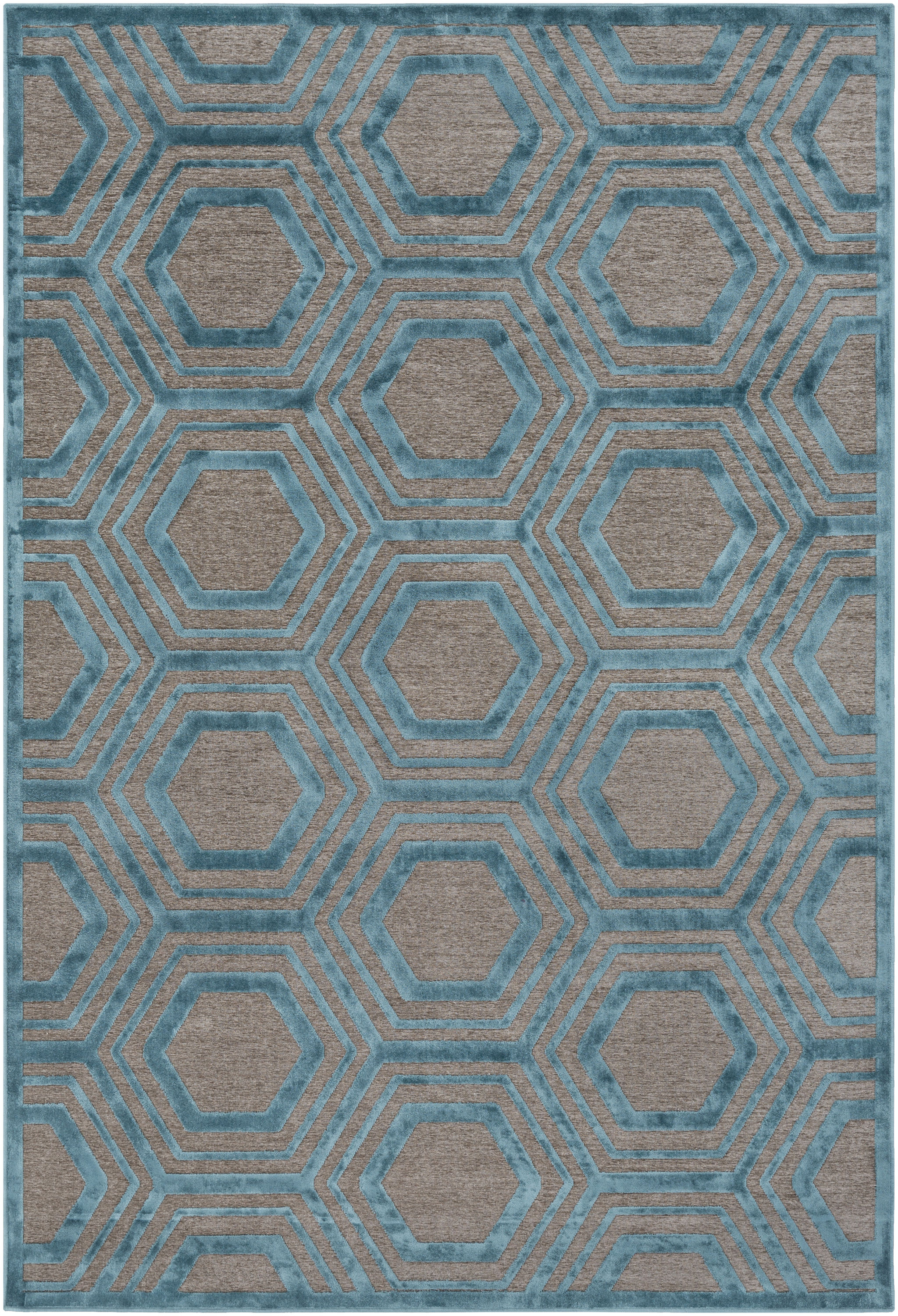 Surya Basilica Multicolor Rectangle 4x6 ft viscose Carpet 77745 SKU 77745