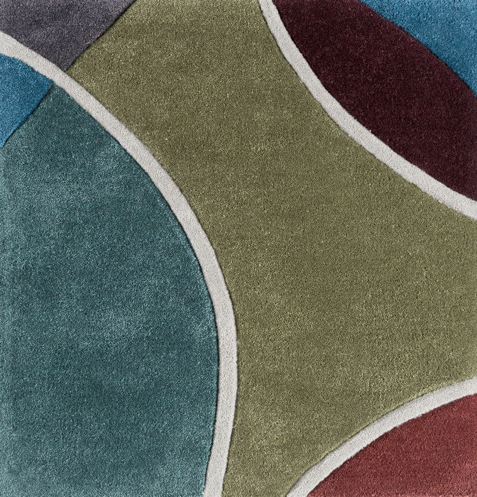 Surya Cosmopolitan Blue Rectangle 4x6 ft polyester Carpet 78452 SKU 78452