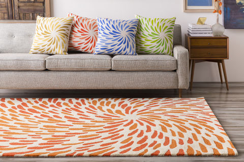 Surya Flying Colors White 80 X 100 Area Rug EGF1005-810 800-79119 Image 2