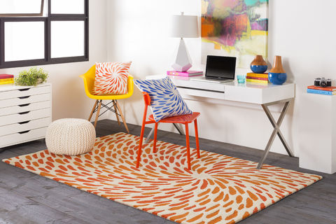Surya Flying Colors White 80 X 100 Area Rug EGF1005-810 800-79119 Image 4