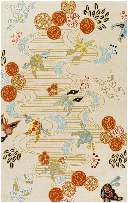 Surya Kismet White 50 X 76 Area Rug EGK1003-576 800-79136 Image 0