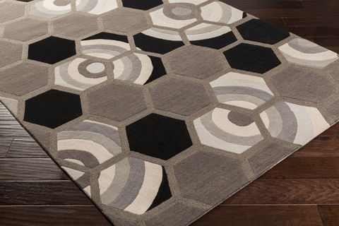Surya Kismet Black 50 X 76 Area Rug EGK1007-576 800-79148 Image 1