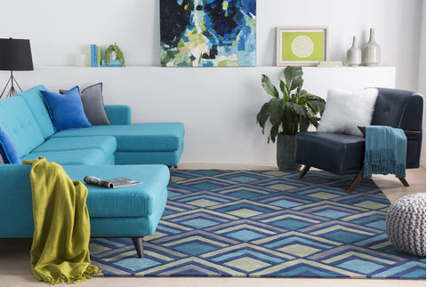 Surya Cosmopolitan Blue 80 X 110 Area Rug COS9273-811 800-81047 Image 3
