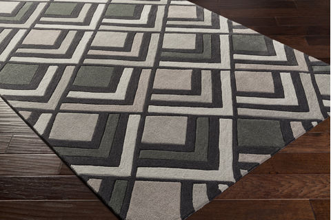Surya Cosmopolitan Grey Round 80 X 80 Area Rug COS9275-8RD 800-81056 Image 1