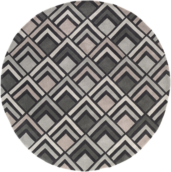 Surya Cosmopolitan Grey Round 80 X 80 Area Rug COS9275-8RD 800-81056 Image 0