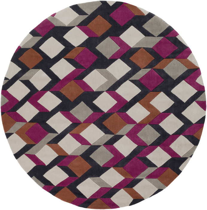 Surya Cosmopolitan Multicolor Round 80 X 80 Area Rug COS9282-8RD 800-81082 Image 0