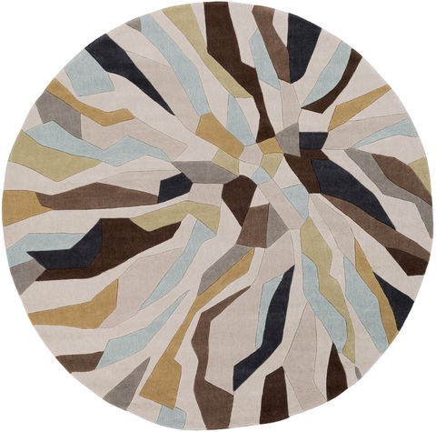 Surya Cosmopolitan Brown Round 80 X 80 Area Rug COS9284-8RD 800-81090 Image 0