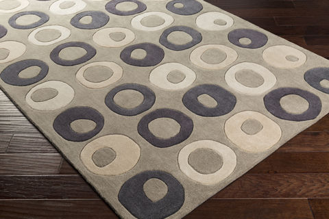 Surya Cosmopolitan Black Round 80 X 80 Area Rug COS9287-8RD 800-81102 Image 1