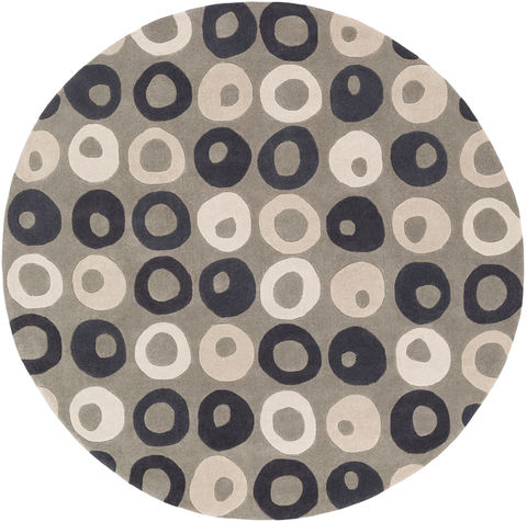 Surya Cosmopolitan Black Round 80 X 80 Area Rug COS9287-8RD 800-81102 Image 0