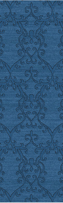 Surya Etching Blue Runner 26 X 80 Area Rug ETC4977-268 800-81340 Image 0