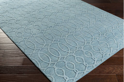 Surya Etching Blue Runner 26 X 80 Area Rug ETC4984-268 800-81345 Image 1