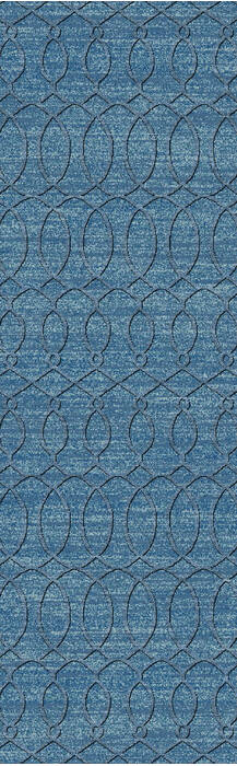 Surya Etching Blue Runner 26 X 80 Area Rug ETC4984-268 800-81345 Image 0