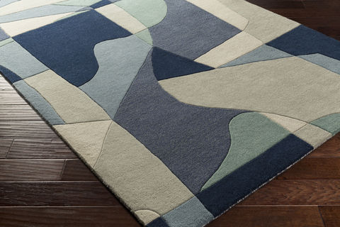 Surya Forum Blue Round 40 X 40 Area Rug FM7195-4RD 800-81395 Image 1