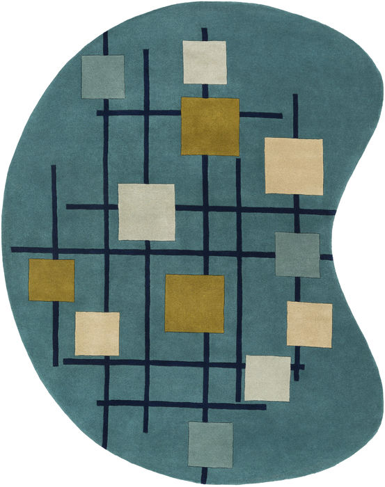 Surya Forum Black Kidney 60 X 90 Area Rug FM7201-69KDNY 800-81468 Image 0
