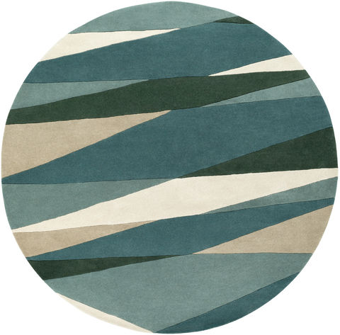Surya Forum White Round 99 X 99 Area Rug FM7204-99RD 800-81522 Image 0