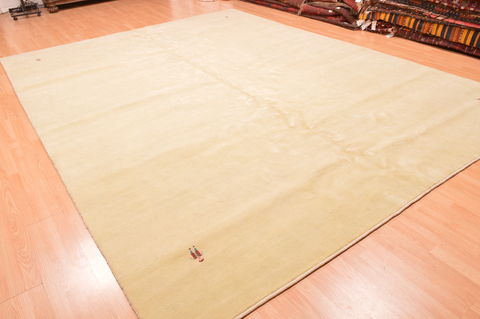 Gabbeh Green Hand Knotted 100 X 134 Area Rug 100-81702 Image 20
