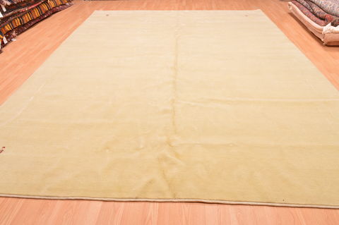 Gabbeh Green Hand Knotted 100 X 134 Area Rug 100-81702 Image 2