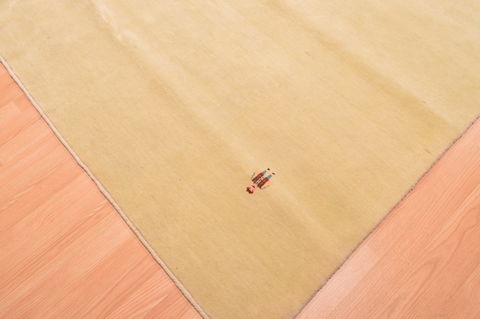 Gabbeh Green Hand Knotted 100 X 134 Area Rug 100-81702 Image 5