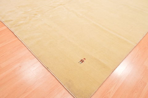Gabbeh Green Hand Knotted 100 X 134 Area Rug 100-81702 Image 8