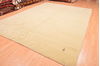 Gabbeh Green Hand Knotted 100 X 134  Area Rug 100-81702 Thumb 1