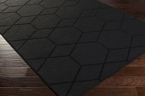 Surya Mystique Black 80 X 110 Area Rug M5431-811 800-82294 Image 1