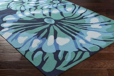 Surya Rain Blue 90 X 120 Area Rug RAI1263-912 800-84943 Image 1